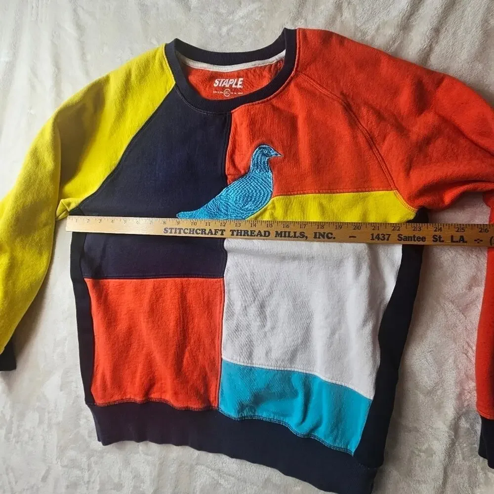 Staple pidgeon Sweatshirt Men's XL Multicolor Sweater Streetwear 80s 90s Vintage